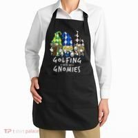 funny Golf Gnomes Golfing with My Gnomies for Golfer Apron thumb 2