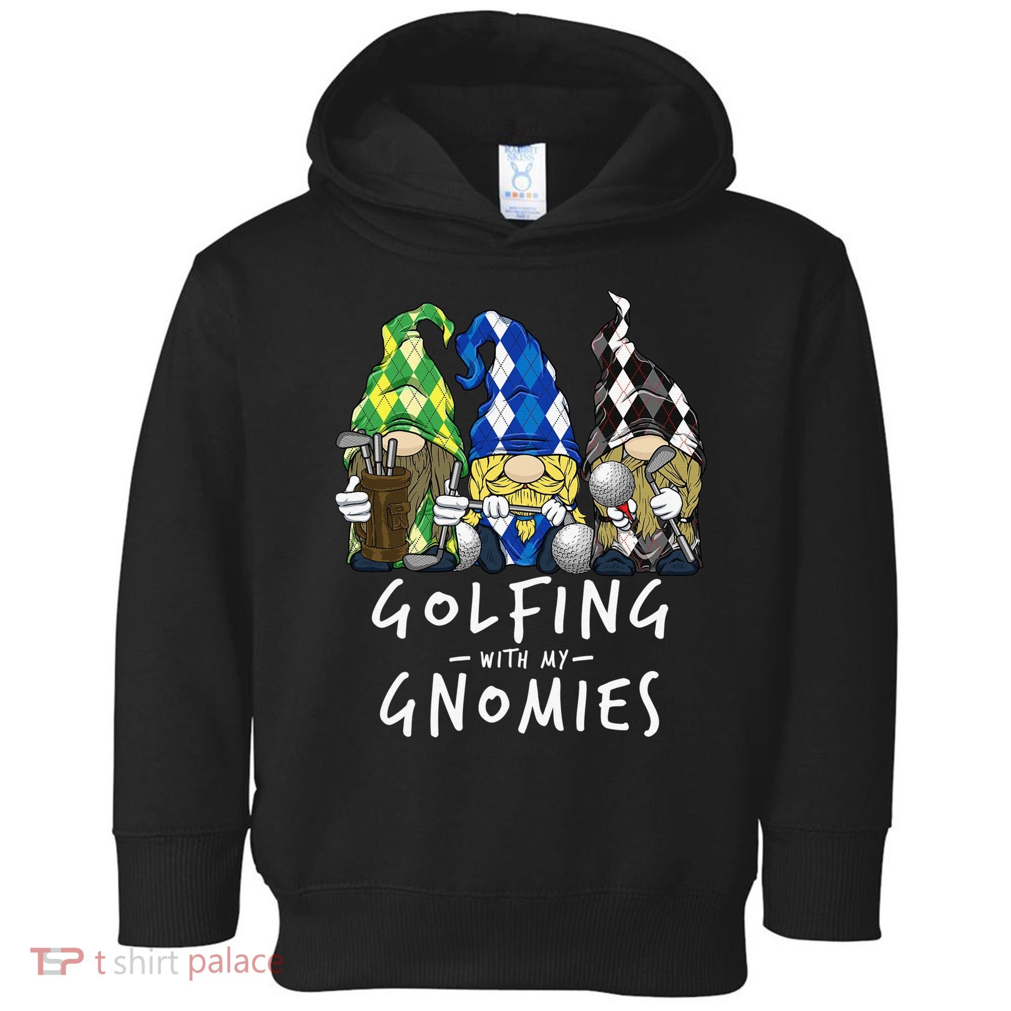funny Golf Gnomes Golfing with My Gnomies for Golfer Toddler Hoodie