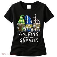 funny Golf Gnomes Golfing with My Gnomies for Golfer Women's T-Shirt thumb 0