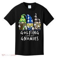funny Golf Gnomes Golfing with My Gnomies for Golfer Kids T-Shirt thumb 0
