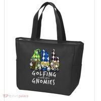 funny Golf Gnomes Golfing with My Gnomies for Golfer Tote Bag thumb 3