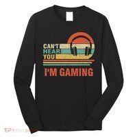 Funny Gamer Gift Headset Can't Hear You I'm Gaming Long Sleeve Shirt thumb 0
