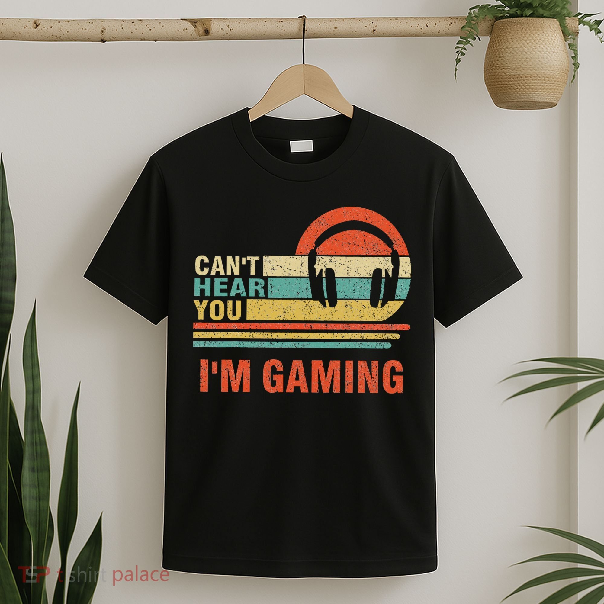 Funny Gamer Gift Headset Can't Hear You I'm Gaming T-Shirt