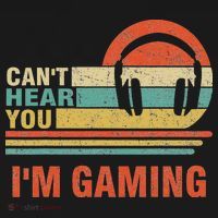 Funny Gamer Gift Headset Can't Hear You I'm Gaming Women's Hoodie thumb 2