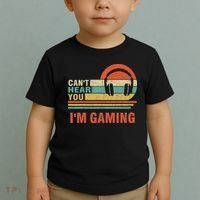 Funny Gamer Gift Headset Can't Hear You I'm Gaming Toddler T-Shirt thumb 2