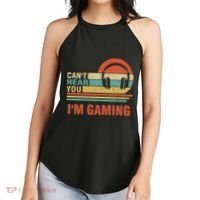 Funny Gamer Gift Headset Can't Hear You I'm Gaming Women's Perfect Tri Rocker Tank thumb 2