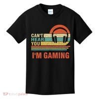 Funny Gamer Gift Headset Can't Hear You I'm Gaming Kids T-Shirt thumb 0