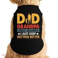 Funny Great Grandpa For Fathers Day Dad From Son Daughter Doggie Tank thumb 0