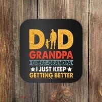 Funny Great Grandpa For Fathers Day Dad From Son Daughter Coaster thumb 0