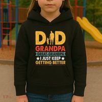 Funny Great Grandpa For Fathers Day Dad From Son Daughter Kids Hoodie thumb 3