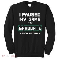 Funny Gamer Graduate Graduation Sweatshirt thumb 0