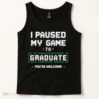 Funny Gamer Graduate Graduation Tank Top thumb 2
