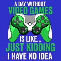Funny Gaming Gamer A Day Without Video Games Christmas Funny Gift Mousepad thumb 1