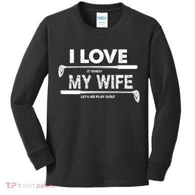 Funny Golf Gift For Golfer Kids Long Sleeve Shirt