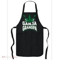 Funny Ganja Grandpa Weed Marijuana Apron thumb 0