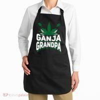 Funny Ganja Grandpa Weed Marijuana Apron thumb 2