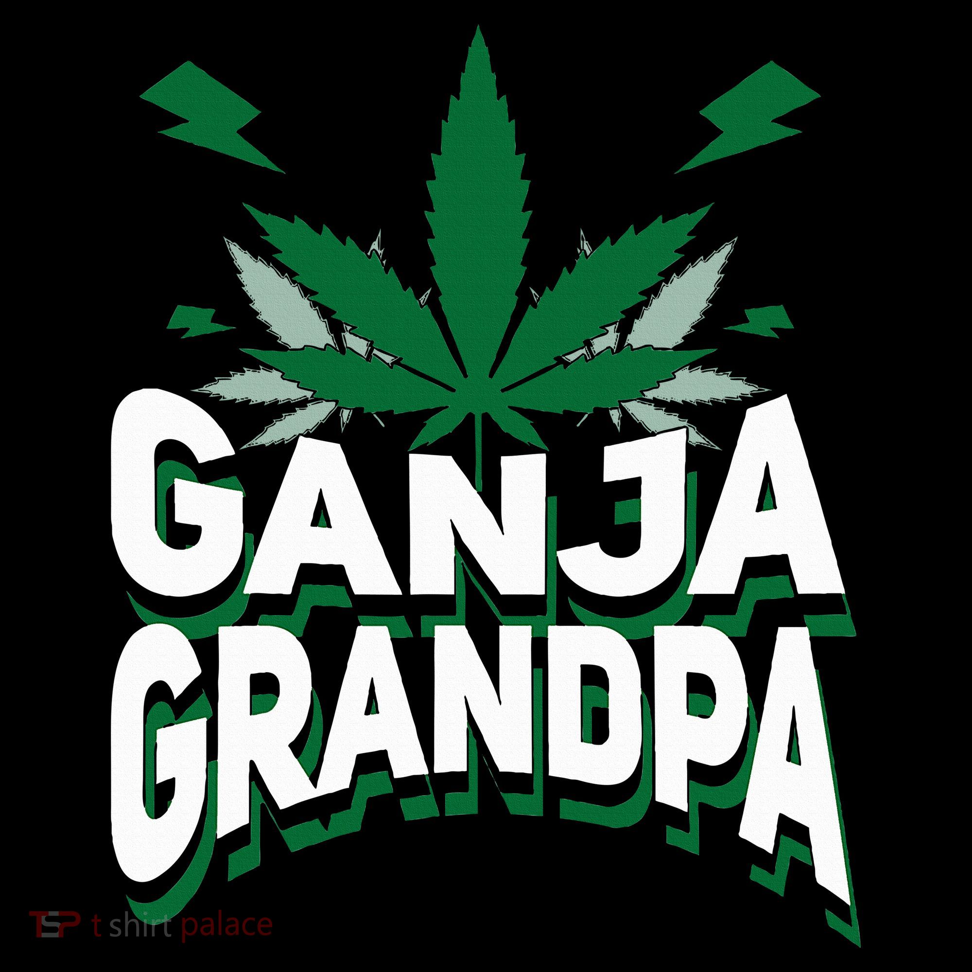 Funny Ganja Grandpa Weed Marijuana Women's Hoodie