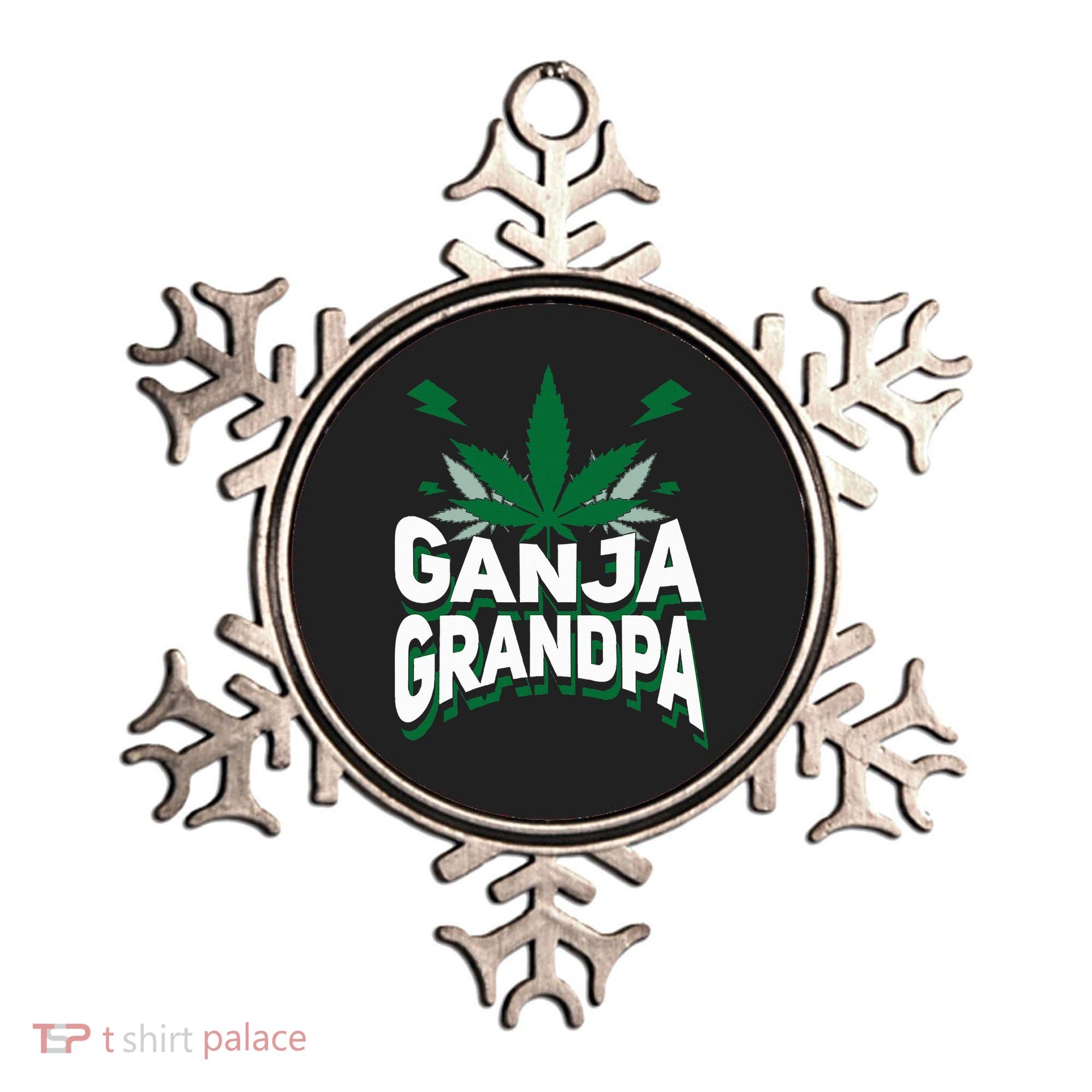 Funny Ganja Grandpa Weed Marijuana Ornament