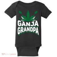 Funny Ganja Grandpa Weed Marijuana Baby Bodysuit thumb 0