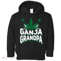 Funny Ganja Grandpa Weed Marijuana Toddler Hoodie thumb 0