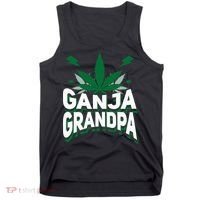 Funny Ganja Grandpa Weed Marijuana Tank Top thumb 0
