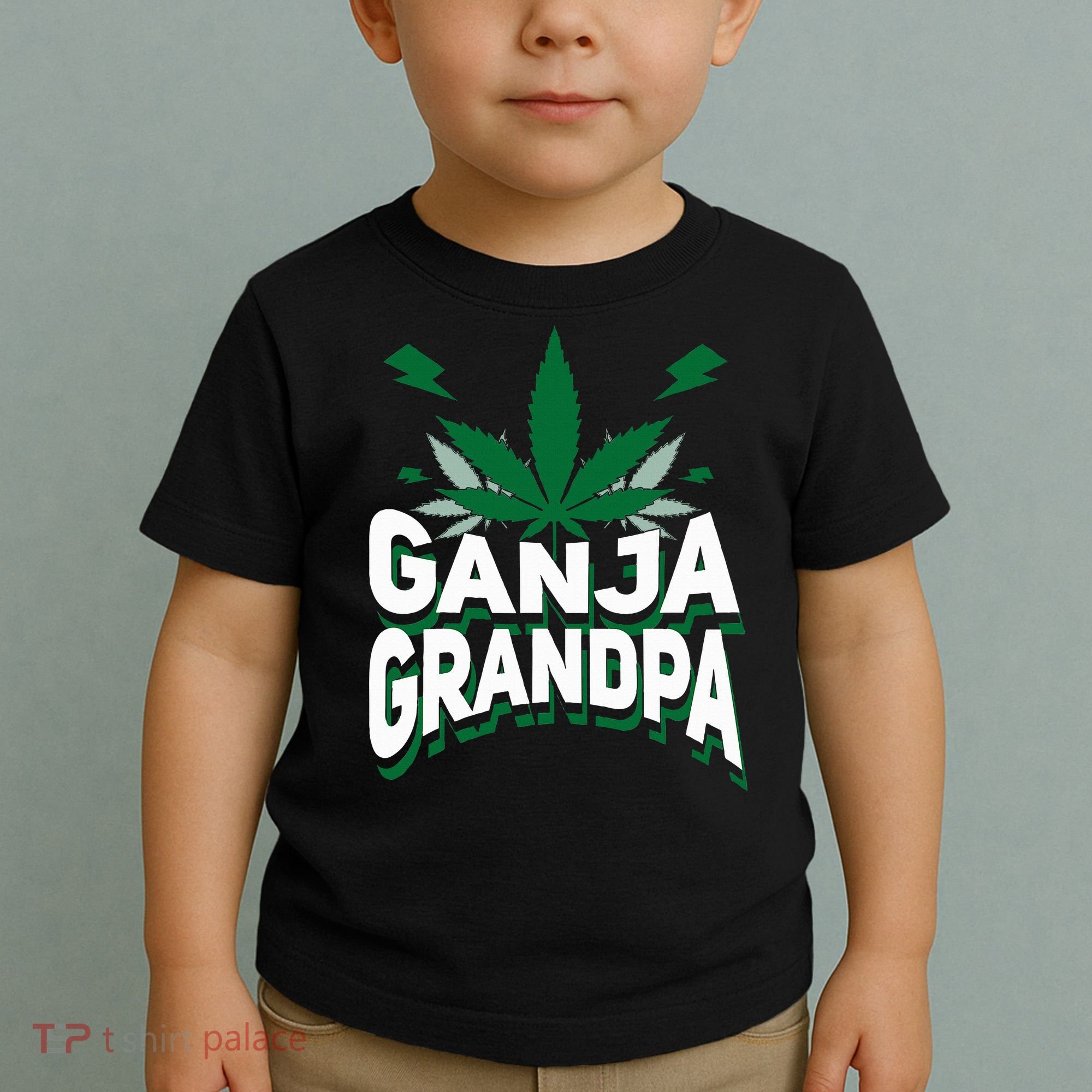 Funny Ganja Grandpa Weed Marijuana Toddler T-Shirt