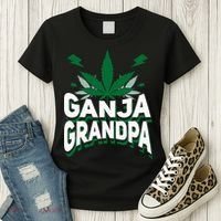 Funny Ganja Grandpa Weed Marijuana Women's T-Shirt thumb 3