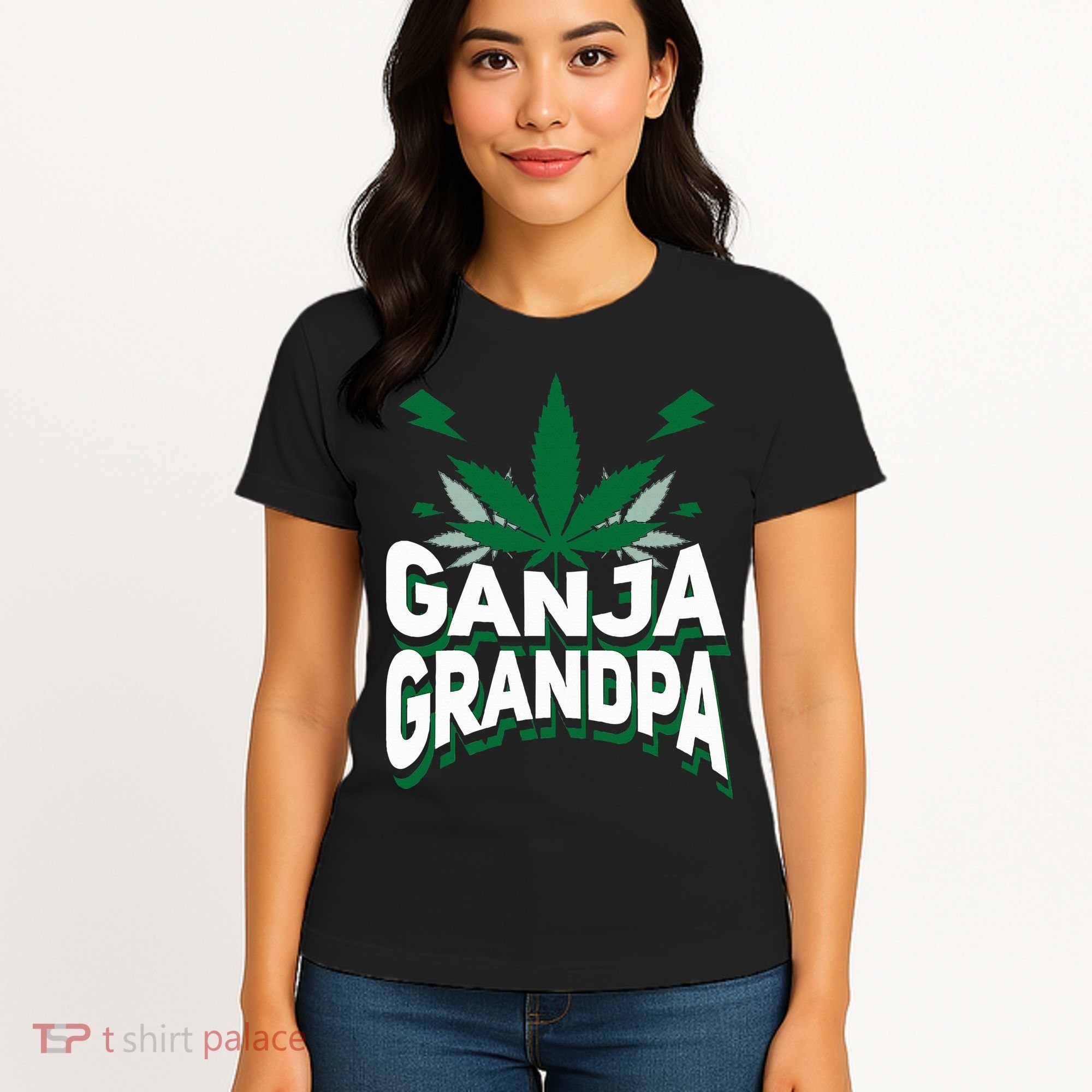 Funny Ganja Grandpa Weed Marijuana Women's T-Shirt