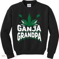 Funny Ganja Grandpa Weed Marijuana Kids Sweatshirt thumb 0
