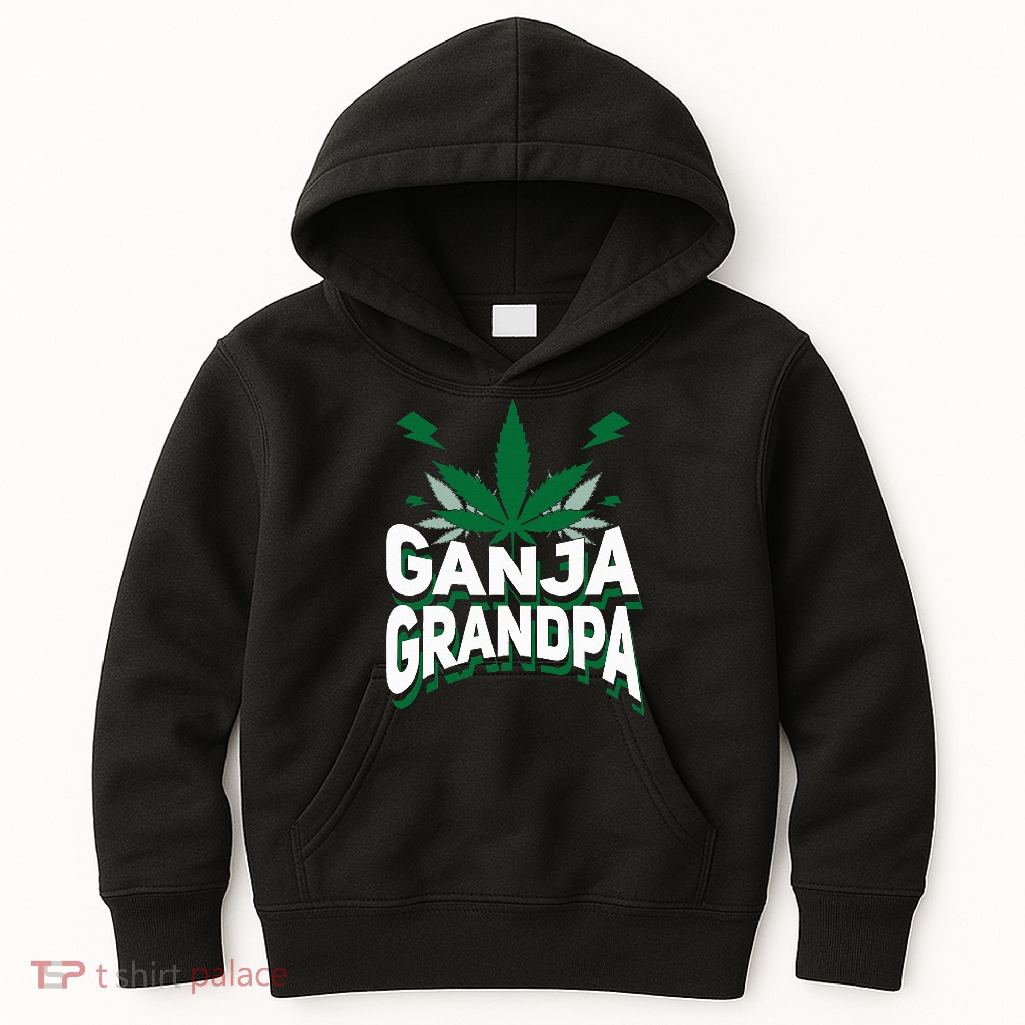Funny Ganja Grandpa Weed Marijuana Kids Hoodie