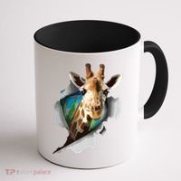 Funny Giraffe, Giraffe Lover Coffee Mug thumb 1