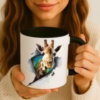 Funny Giraffe, Giraffe Lover Coffee Mug thumb 3