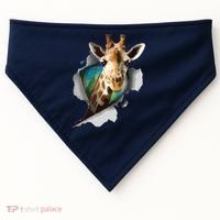 Funny Giraffe, Giraffe Lover USA-Made Doggie Bandana thumb 0
