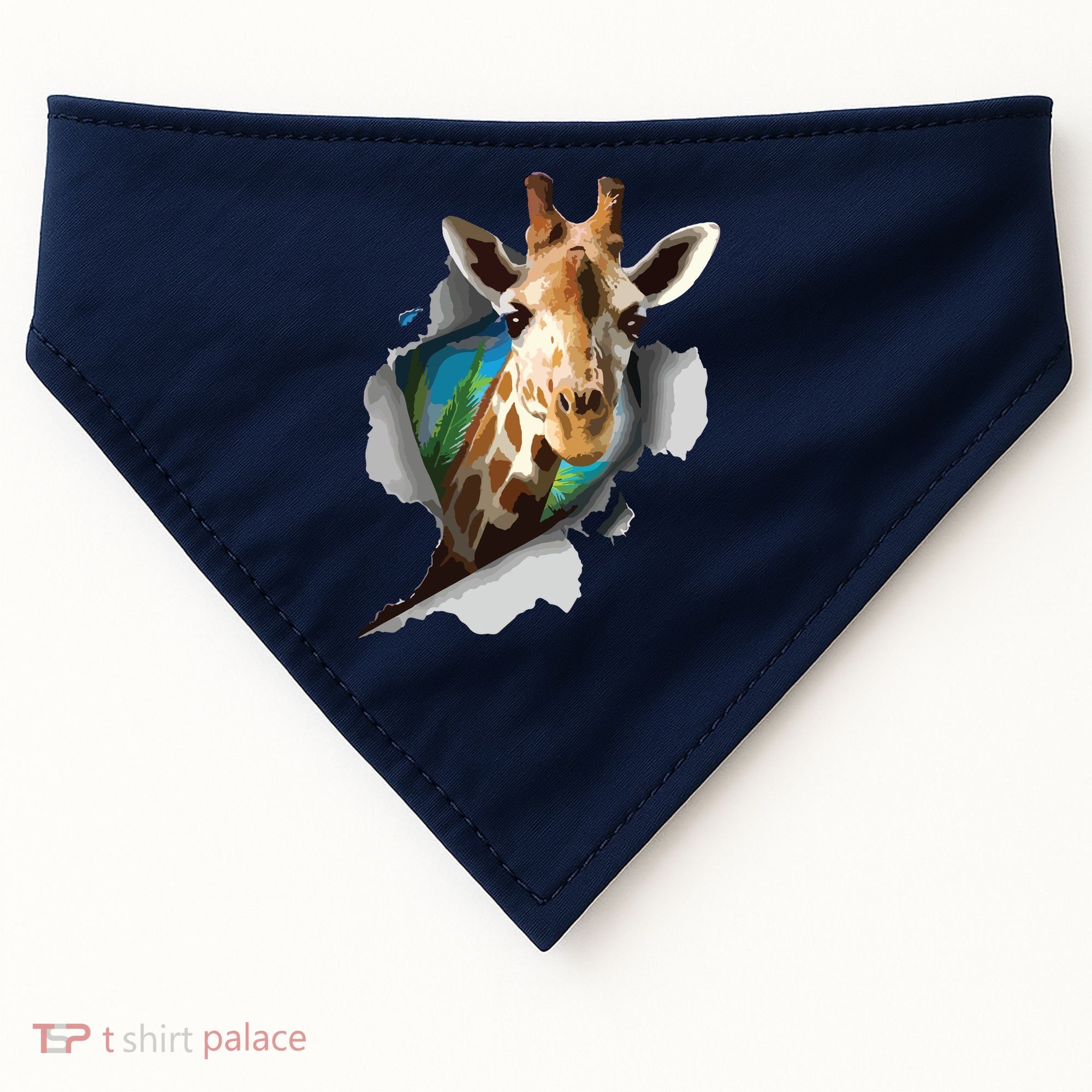 Funny Giraffe, Giraffe Lover USA-Made Doggie Bandana