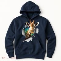 Funny Giraffe, Giraffe Lover Hoodie thumb 0
