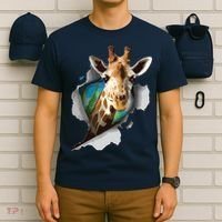 Funny Giraffe, Giraffe Lover T-Shirt thumb 6