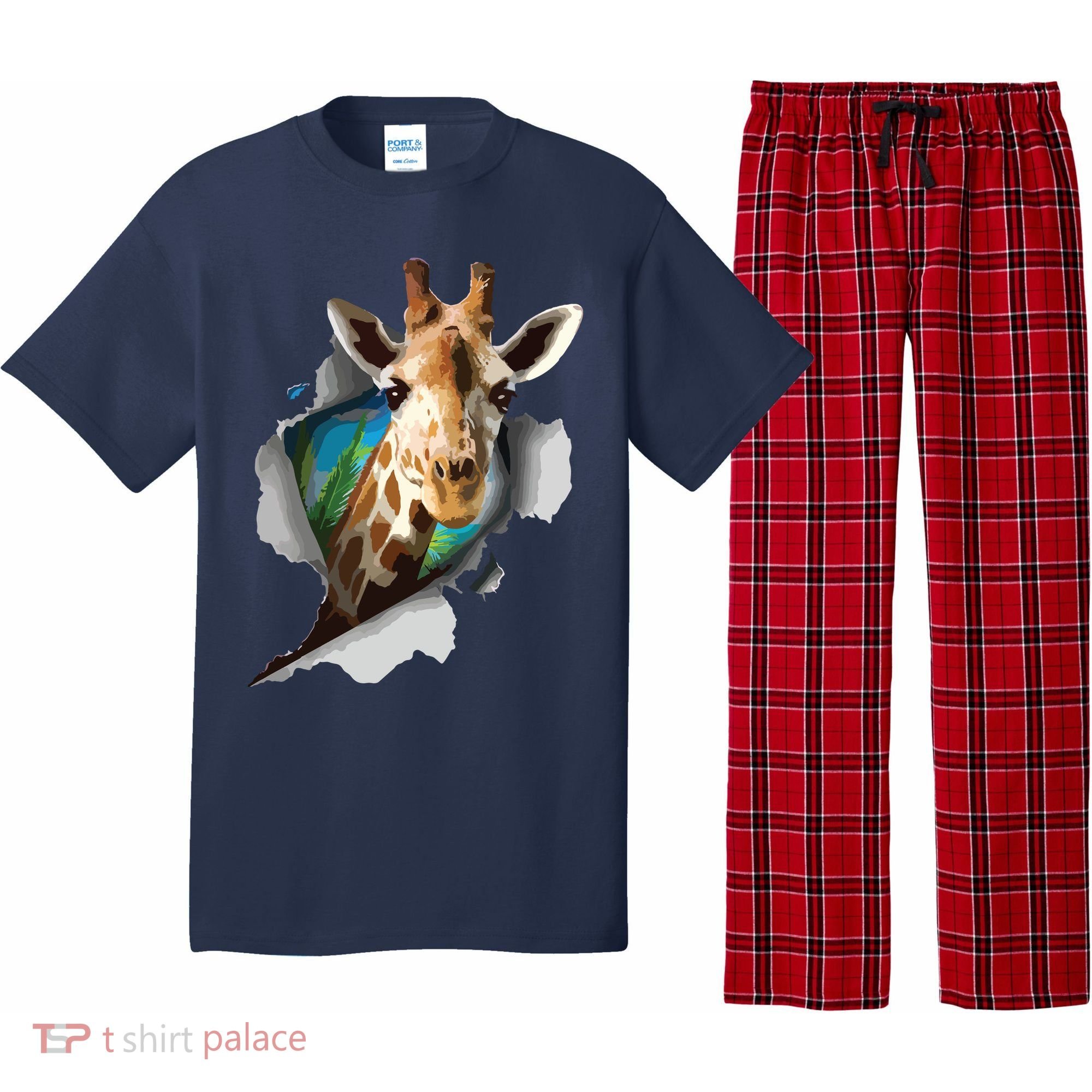 Funny Giraffe, Giraffe Lover Pajama Set