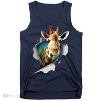 Funny Giraffe, Giraffe Lover Tank Top thumb 0