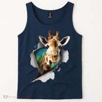 Funny Giraffe, Giraffe Lover Tank Top thumb 2