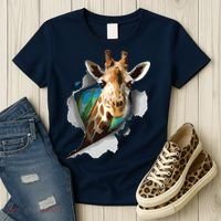 Funny Giraffe, Giraffe Lover Women's T-Shirt thumb 3