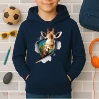 Funny Giraffe, Giraffe Lover Kids Hoodie thumb 2