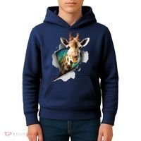Funny Giraffe, Giraffe Lover Kids Hoodie thumb 4