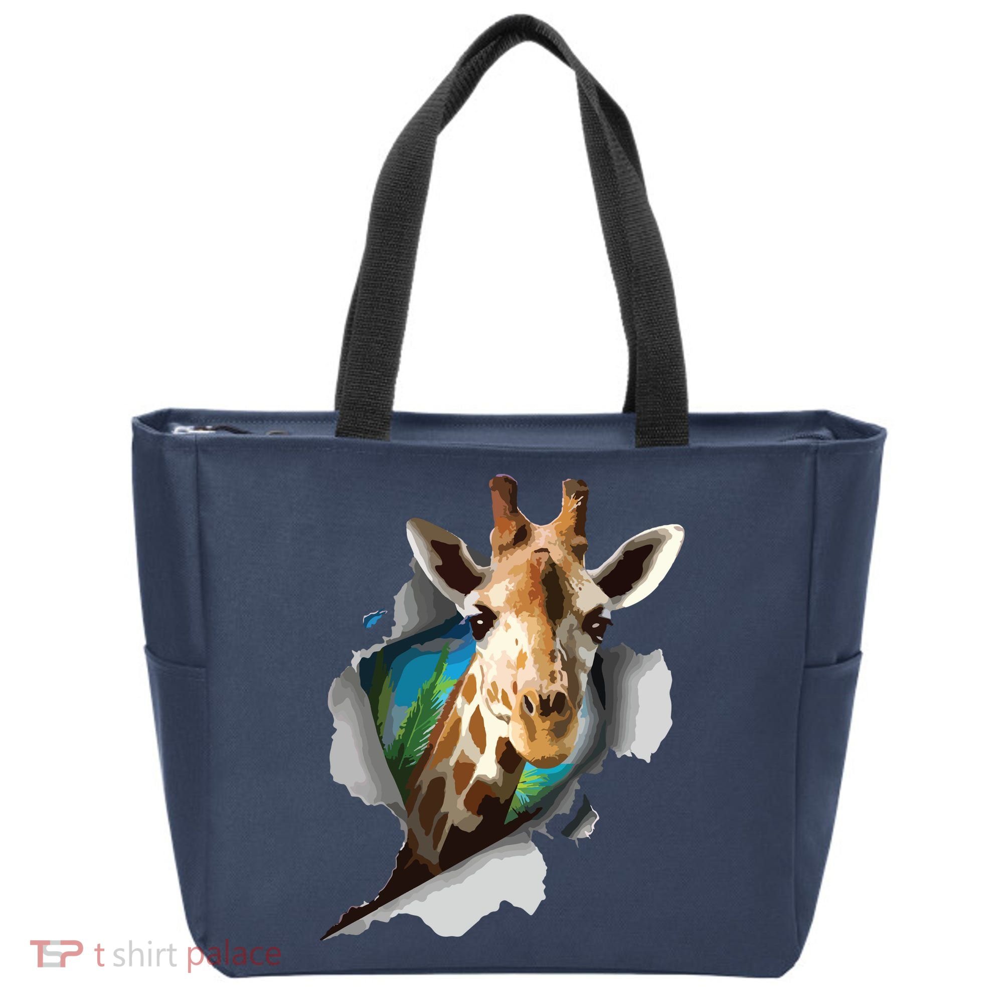 Funny Giraffe, Giraffe Lover Tote Bag