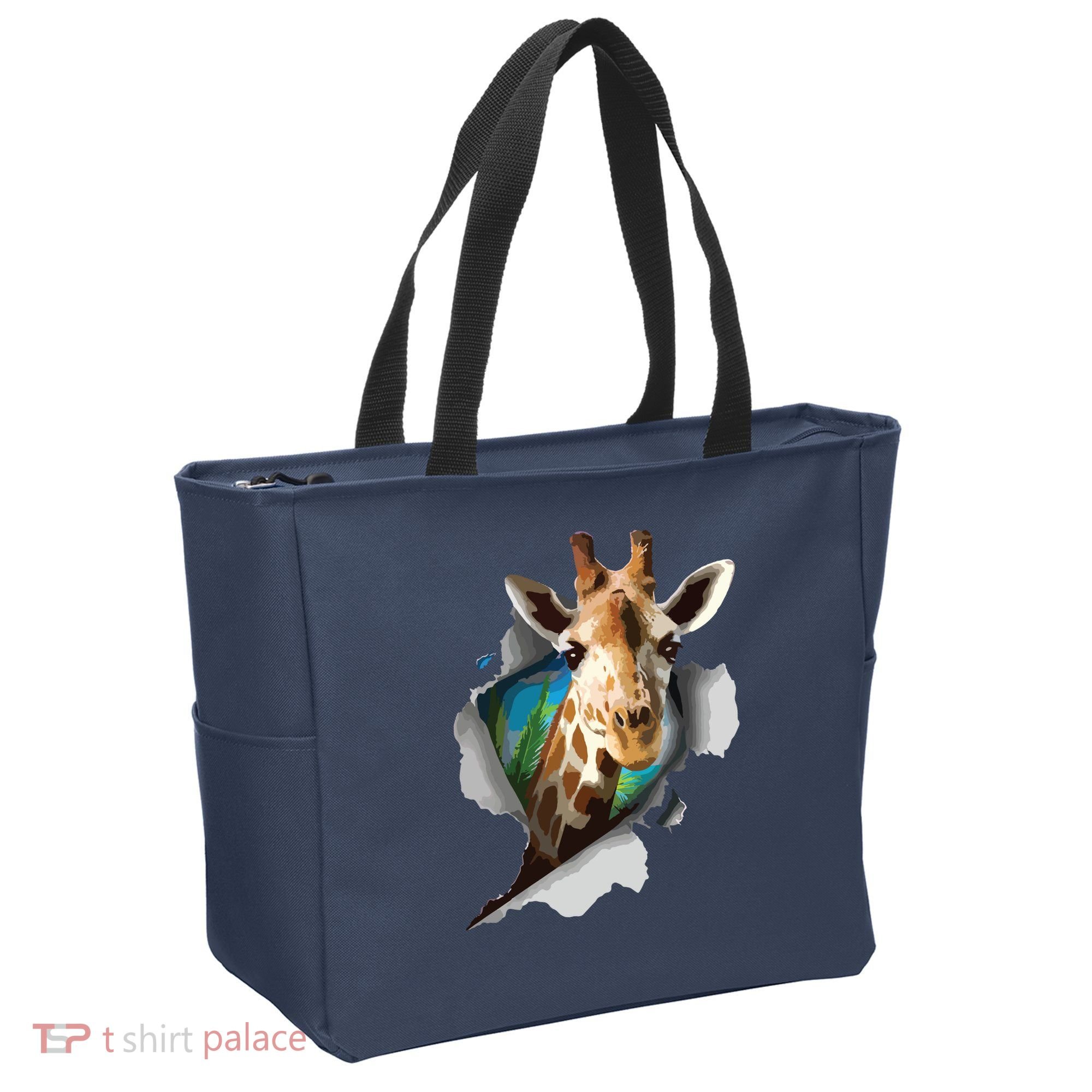 Funny Giraffe, Giraffe Lover Tote Bag
