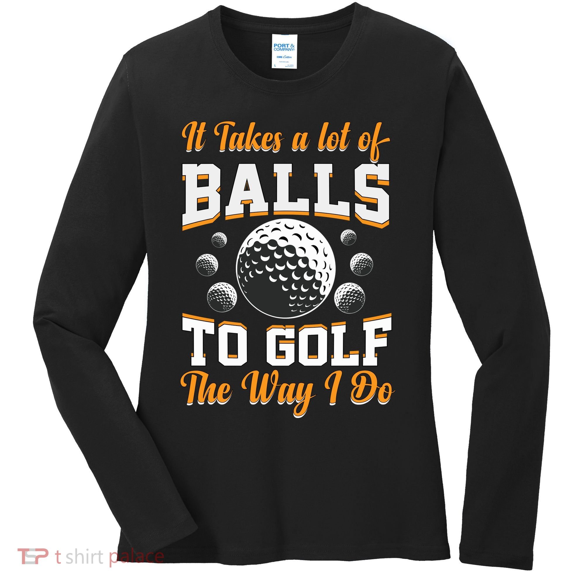 Funny Golf Gift For Golfer Women's Long Sleeve Shirt