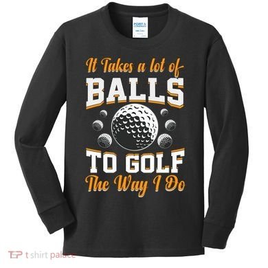 Funny Golf Gift For Golfer Kids Long Sleeve Shirt