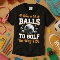 Funny Golf Gift For Golfer Kids T-Shirt thumb 3