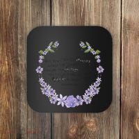 Floral God Grant Me The Serenity Prayer Spiritu Coaster thumb 0