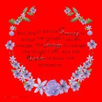 Floral God Grant Me The Serenity Prayer Spiritu Santa Hat thumb 1