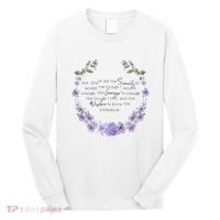 Floral God Grant Me The Serenity Prayer Spiritu Long Sleeve Shirt thumb 0